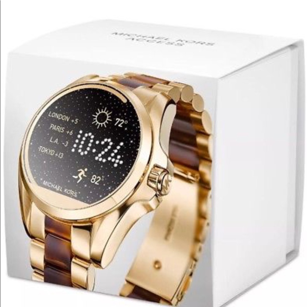 Michael Kors Access Bradshaw Gold-Tone & Tortoise
